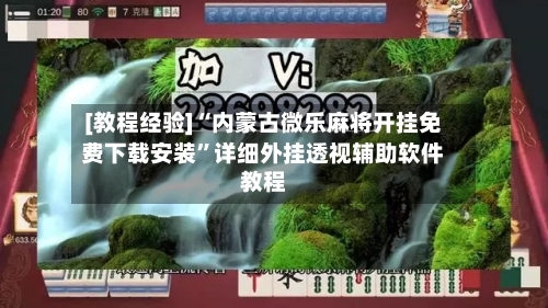 [教程经验]“内蒙古微乐麻将开挂免费下载安装”详细外挂透视辅助软件教程-第2张图片