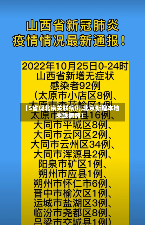 【5省现北京关联病例,北京新增本地关联病例】-第3张图片