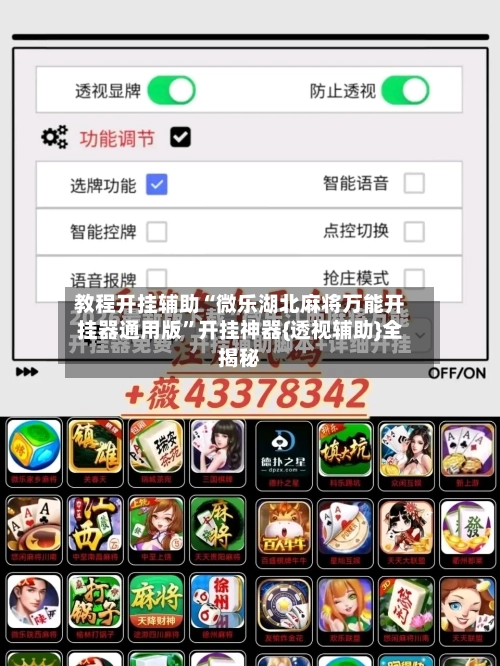 教程开挂辅助“微乐湖北麻将万能开挂器通用版	”开挂神器{透视辅助}全揭秘-第1张图片