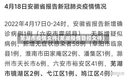 芜湖市疫情文件(芜湖疫情管控文件)-第3张图片