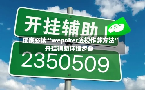 玩家必读“wepoker透视作弊方法”开挂辅助详细步骤-第2张图片