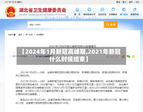 【2024年1月新冠高峰期,2021年新冠什么时候结束】-第2张图片