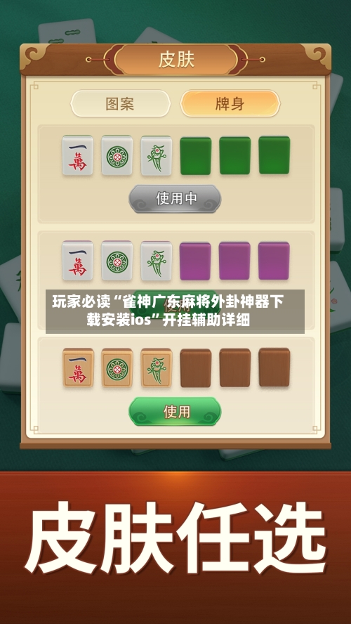 玩家必读“雀神广东麻将外卦神器下载安装ios”开挂辅助详细-第3张图片