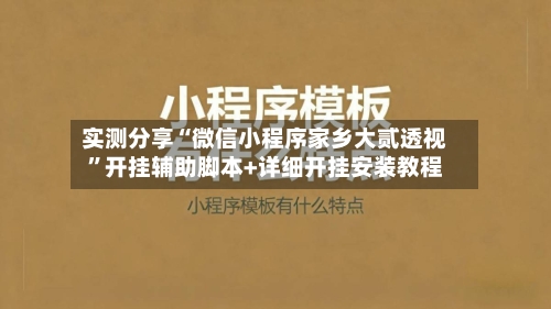 实测分享“微信小程序家乡大贰透视”开挂辅助脚本+详细开挂安装教程-第3张图片
