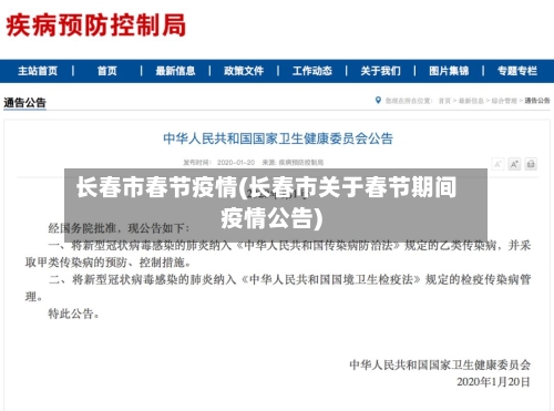 长春市春节疫情(长春市关于春节期间疫情公告)-第1张图片