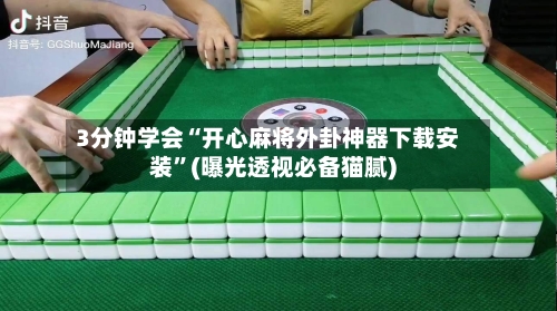 3分钟学会“开心麻将外卦神器下载安装”(曝光透视必备猫腻)-第2张图片