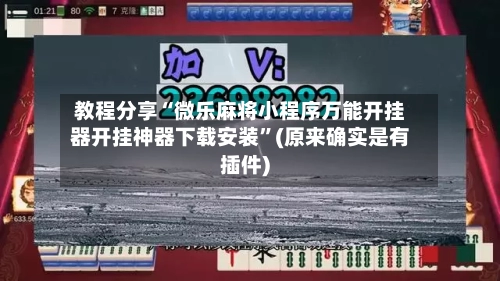 教程分享“微乐麻将小程序万能开挂器开挂神器下载安装”(原来确实是有插件)-第2张图片