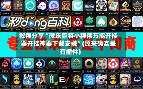 教程分享“微乐麻将小程序万能开挂器开挂神器下载安装”(原来确实是有插件)-第3张图片