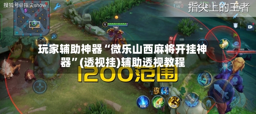 玩家辅助神器“微乐山西麻将开挂神器”(透视挂)辅助透视教程-第2张图片