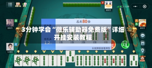 3分钟学会“微乐辅助器免费版”详细开挂安装教程-第1张图片