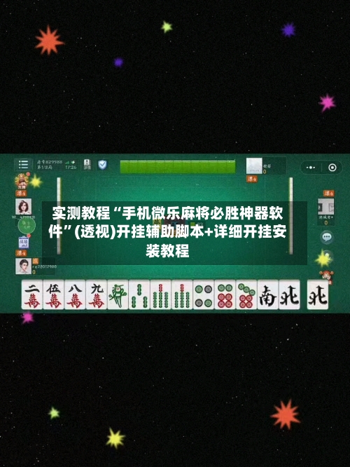 实测教程“手机微乐麻将必胜神器软件”(透视)开挂辅助脚本+详细开挂安装教程-第3张图片