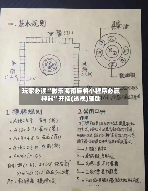 玩家必读“微乐海南麻将小程序必赢神器	”开挂(透视)辅助-第2张图片