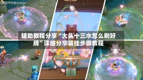 辅助教程分享“大头十三水怎么刷好牌	”详细分享装挂步骤教程-第3张图片