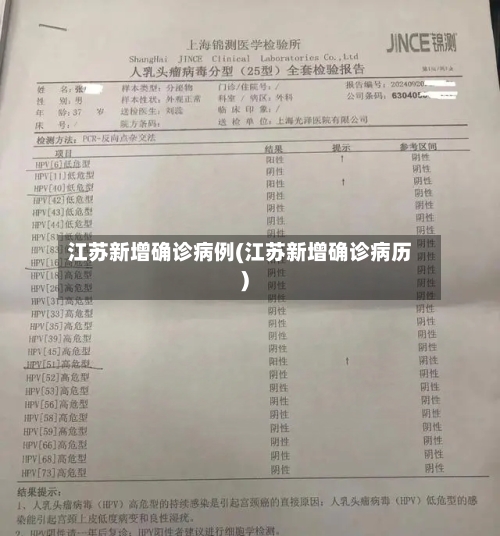 江苏新增确诊病例(江苏新增确诊病历)-第1张图片