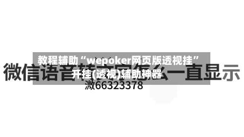 教程辅助“wepoker网页版透视挂”开挂(透视)辅助神器-第2张图片