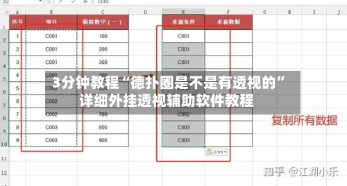 3分钟教程“德扑圈是不是有透视的”详细外挂透视辅助软件教程-第3张图片