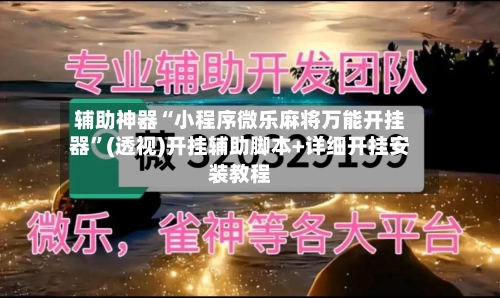 辅助神器“小程序微乐麻将万能开挂器	”(透视)开挂辅助脚本+详细开挂安装教程-第1张图片