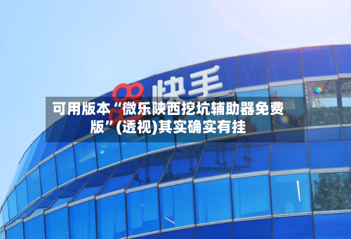 可用版本“微乐陕西挖坑辅助器免费版”(透视)其实确实有挂-第2张图片