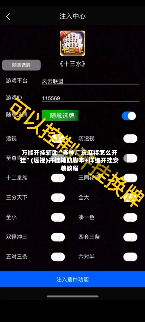 万能开挂辅助“雀神广东麻将怎么开挂”(透视)开挂辅助脚本+详细开挂安装教程-第1张图片