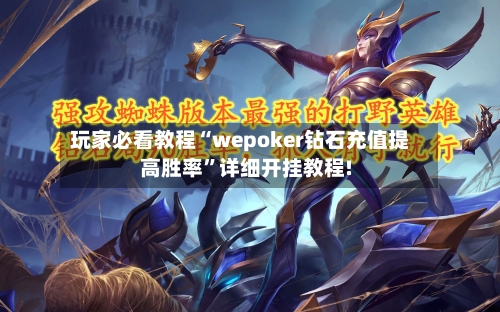 玩家必看教程“wepoker钻石充值提高胜率”详细开挂教程!-第3张图片