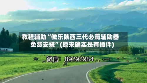 教程辅助“微乐陕西三代必赢辅助器免费安装”(原来确实是有插件)-第1张图片