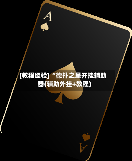 [教程经验] “德扑之星开挂辅助器(辅助外挂+教程)-第3张图片