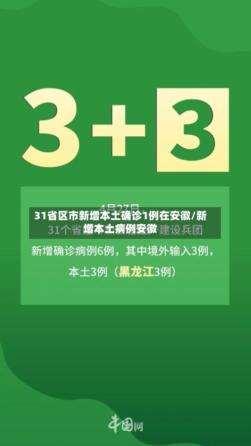 31省区市新增本土确诊1例在安徽/新增本土病例安徽-第2张图片