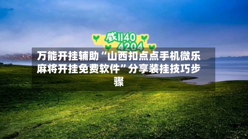 万能开挂辅助“山西扣点点手机微乐麻将开挂免费软件”分享装挂技巧步骤-第2张图片