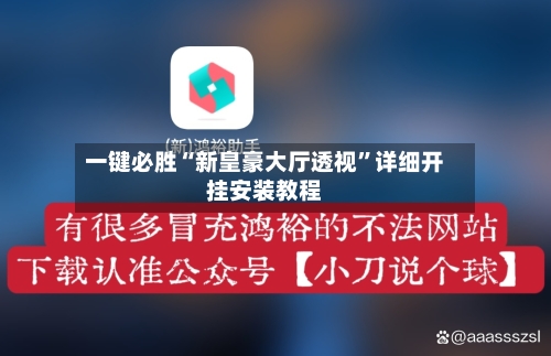 一键必胜“新皇豪大厅透视	”详细开挂安装教程-第1张图片