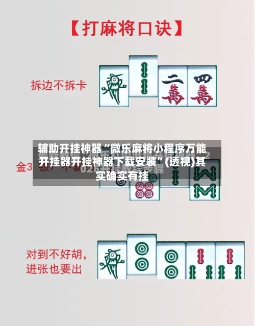 辅助开挂神器“微乐麻将小程序万能开挂器开挂神器下载安装	”(透视)其实确实有挂-第2张图片