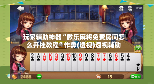 玩家辅助神器“微乐麻将免费房间怎么开挂教程”作弊(透视)透视辅助-第2张图片