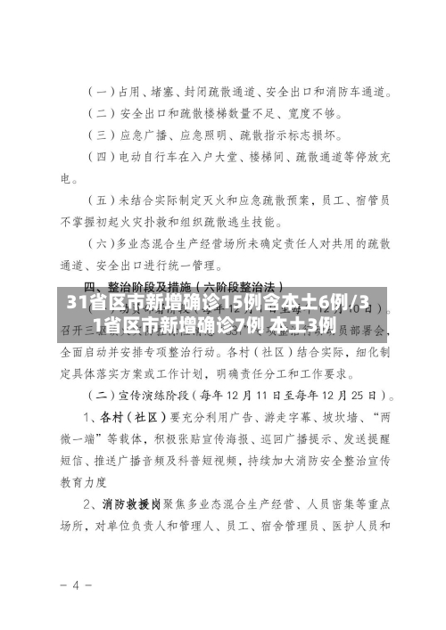 31省区市新增确诊15例含本土6例/31省区市新增确诊7例 本土3例-第3张图片