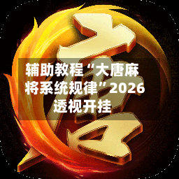 辅助教程“大唐麻将系统规律	”2026透视开挂-第2张图片