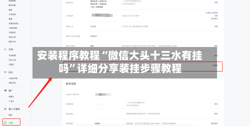 安装程序教程“微信大头十三水有挂吗”详细分享装挂步骤教程-第1张图片