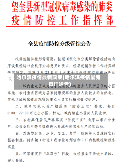 哈尔滨疫情最新政策(哈尔滨疫情最新管理通告)-第3张图片