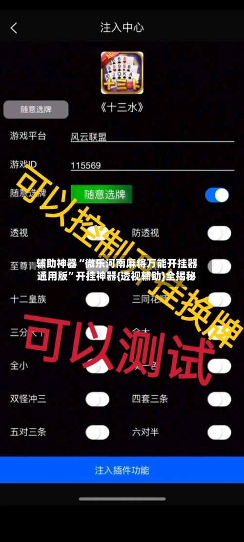 辅助神器“微乐河南麻将万能开挂器通用版	”开挂神器{透视辅助}全揭秘-第2张图片