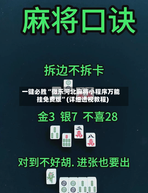 一键必胜“微乐河北麻将小程序万能挂免费版”(详细透视教程)-第2张图片