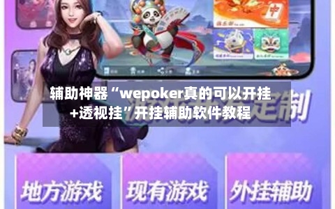 辅助神器“wepoker真的可以开挂+透视挂”开挂辅助软件教程-第2张图片