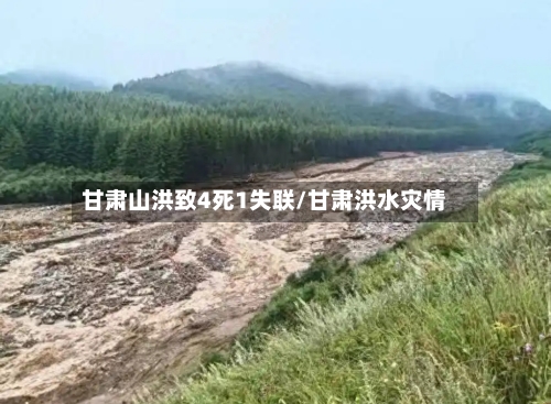 甘肃山洪致4死1失联/甘肃洪水灾情-第2张图片