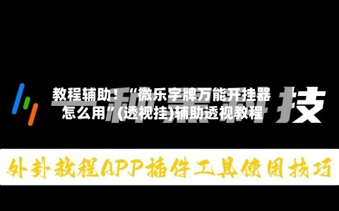 教程辅助！“微乐字牌万能开挂器怎么用”(透视挂)辅助透视教程-第1张图片