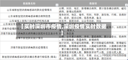 【实时深圳市疫情,深圳疫情实时数据】-第1张图片