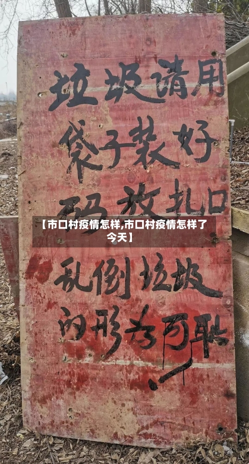 【市口村疫情怎样,市口村疫情怎样了今天】-第1张图片