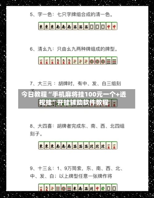 今日教程“手机麻将挂100元一个+透视挂	”开挂辅助软件教程-第2张图片