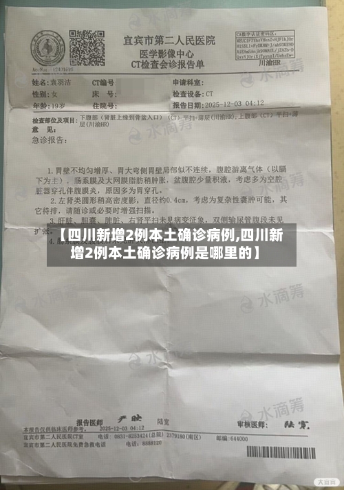 【四川新增2例本土确诊病例,四川新增2例本土确诊病例是哪里的】-第2张图片