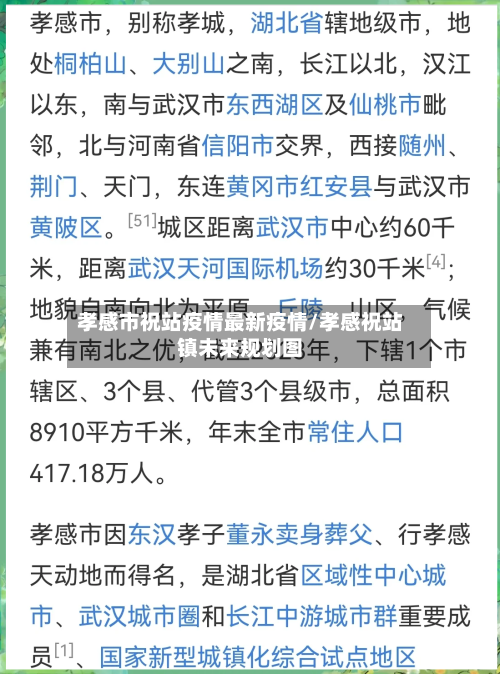 孝感市祝站疫情最新疫情/孝感祝站镇未来规划图-第3张图片
