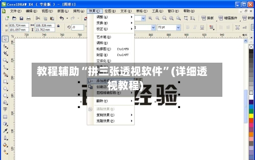 教程辅助“拼三张透视软件”(详细透视教程)-第1张图片
