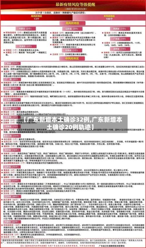 【广东新增本土确诊32例,广东新增本土确诊20例轨迹】-第2张图片