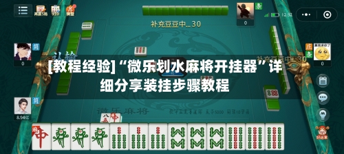 [教程经验]“微乐划水麻将开挂器	”详细分享装挂步骤教程-第2张图片