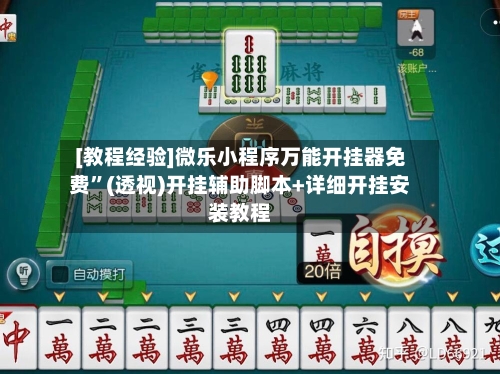 [教程经验]微乐小程序万能开挂器免费”(透视)开挂辅助脚本+详细开挂安装教程-第1张图片