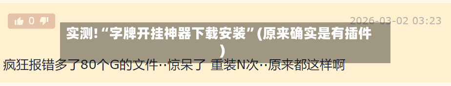 实测!“字牌开挂神器下载安装”(原来确实是有插件)-第2张图片